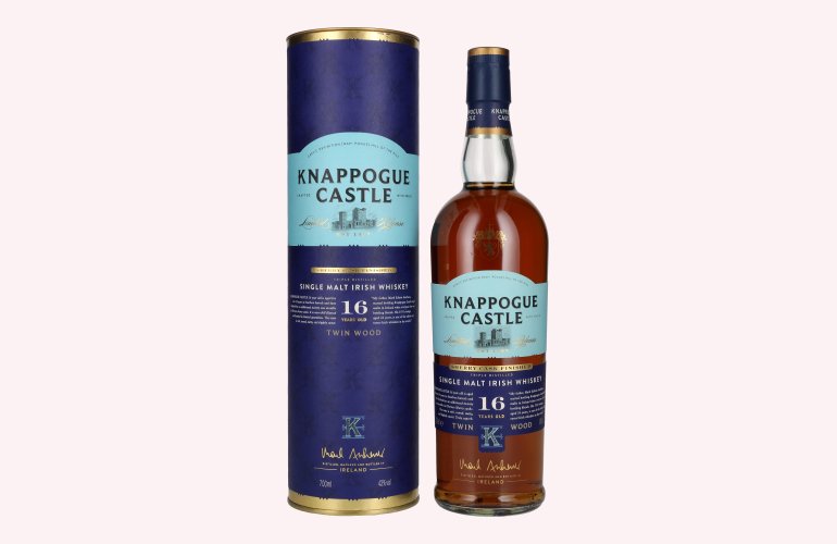 Knappogue Castle 16 Years Old TWIN WOOD SHERRY CASK FINISHED 43% Vol. 0,7l in Giftbox