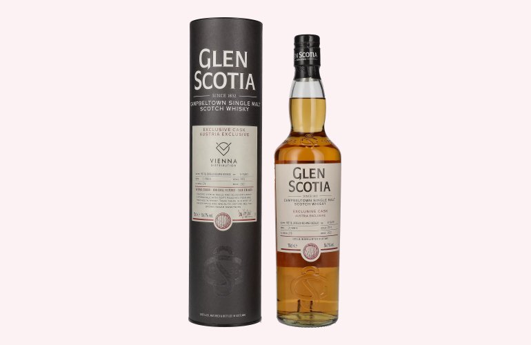 Glen Scotia 8 Years Old AUSTRIA EXCLUSIVE Cask 2014 56,1% Vol. 0,7l in geschenkverpakking