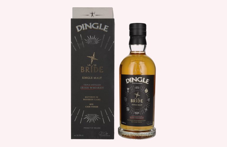 Dingle LÁ 'LE BRÍDE Single Malt Irish Whiskey Triple Distilled 50,5% Vol. 0,7l en boîte cadeau