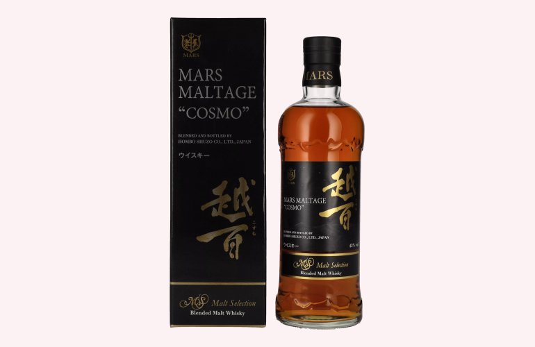 Mars Maltage COSMO Malt Selection Blended Malt Japanese Whisky 43% Vol. 0,7l in geschenkverpakking