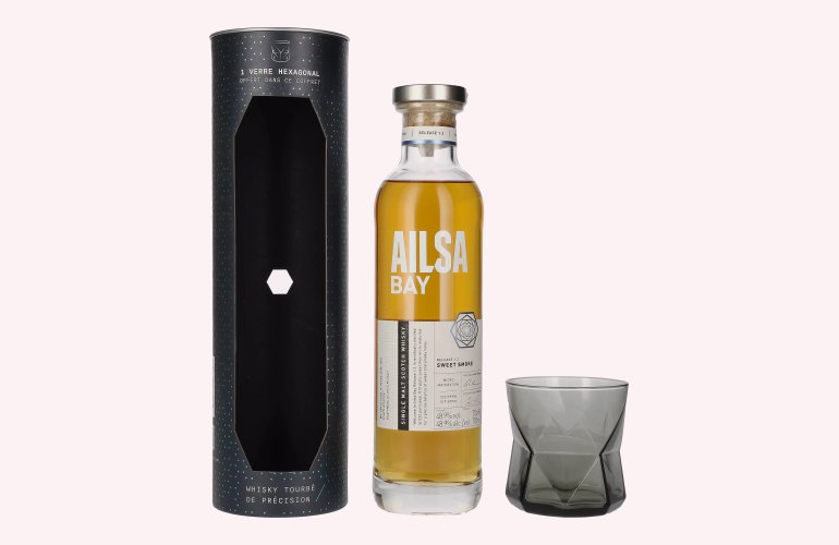 Ailsa Bay SWEET SMOKE Single Malt Scotch Whisky Release 1.2 48,9% Vol. 0,7l in geschenkverpakking met Glas