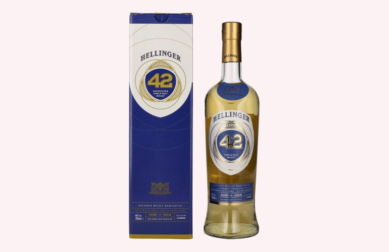 Hellinger 42 Sächsischer Single Malt Whisky 46% Vol. 0,7l en boîte cadeau