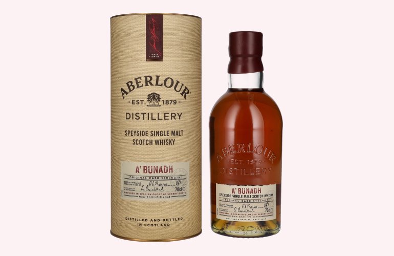 Aberlour A'BUNADH Original Cask Strength Batch No. 81 61,6% Vol. 0,7l en boîte cadeau