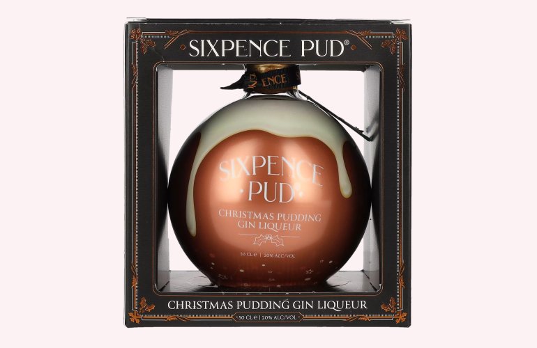 Sixpence Pud Christmas Pudding Gin Liqueur 20% Vol. 0,5l in geschenkverpakking