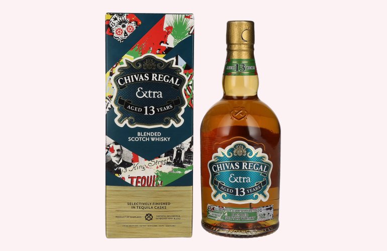 Chivas Regal EXTRA 13 Years Old TEQUILA CASK Finish 40% Vol. 0,7l en boîte cadeau