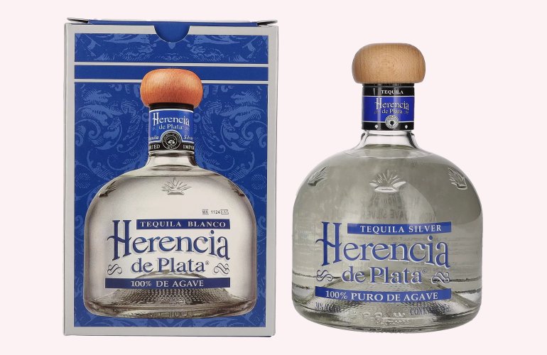 Herencia de Plata BLANCO Tequila 100% Puro De Agave 38% Vol. 0,7l in geschenkverpakking