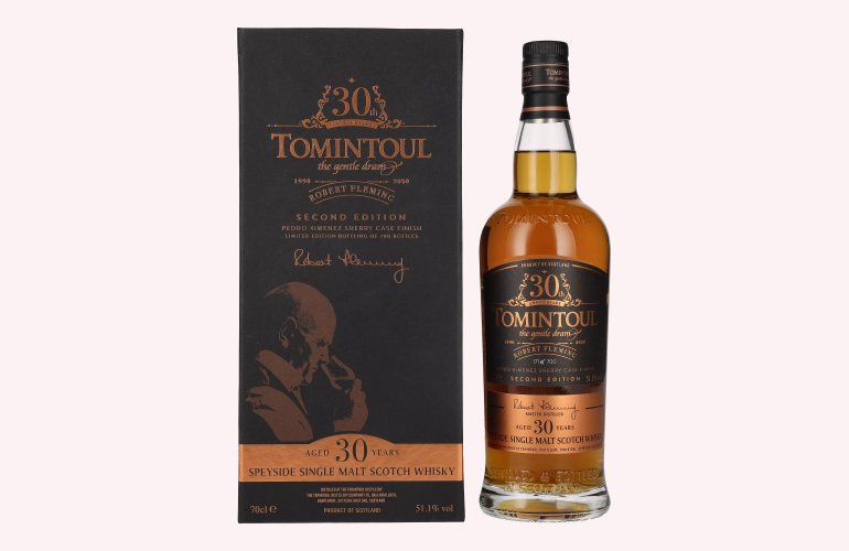 Tomintoul 30 Years Old ROBERT FLEMING 30th Anniversary Single Malt 51,1% Vol. 0,7l in geschenkverpakking