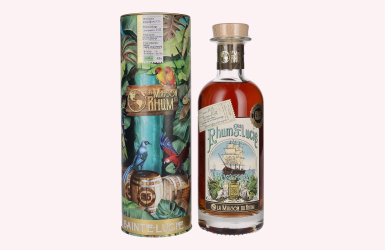 La Maison du Rhum SAINTE LUCIE 2013/2022 Batch N° 5 43% Vol. 0,7l in Tinbox