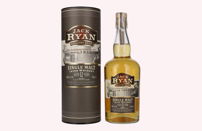 Jack Ryan BEGGARS BUSH 12 Years Old Irish Single Malt Bourbon Cask 46% Vol. 0,7l en boîte cadeau