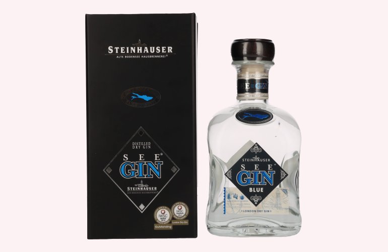 Steinhauser SeeGin BLUE London Dry Gin 48% Vol. 0,7l in geschenkverpakking