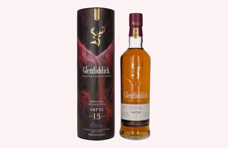 Glenfiddich 15 Years Old Perpetual Collection VAT 03 50,2% Vol. 0,7l en boîte cadeau