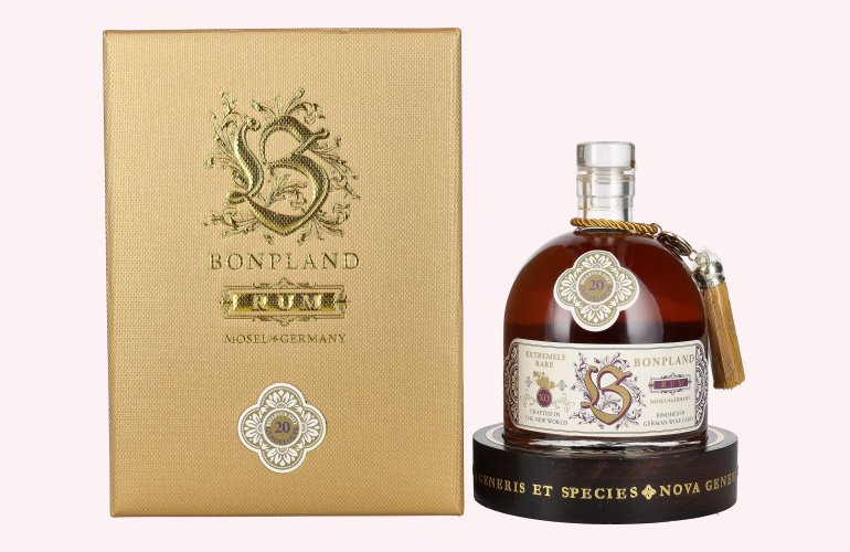 Bonpland Rum GUADELOUPE 20 Years Old Extremely Rare 1998 45% Vol. 0,5l in geschenkverpakking