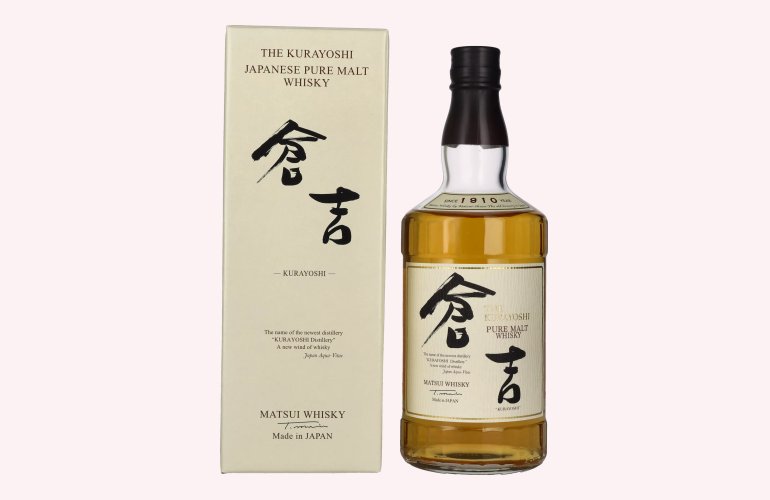 Matsui Whisky THE KURAYOSHI Pure Malt Whisky 43% Vol. 0,7l en boîte cadeau