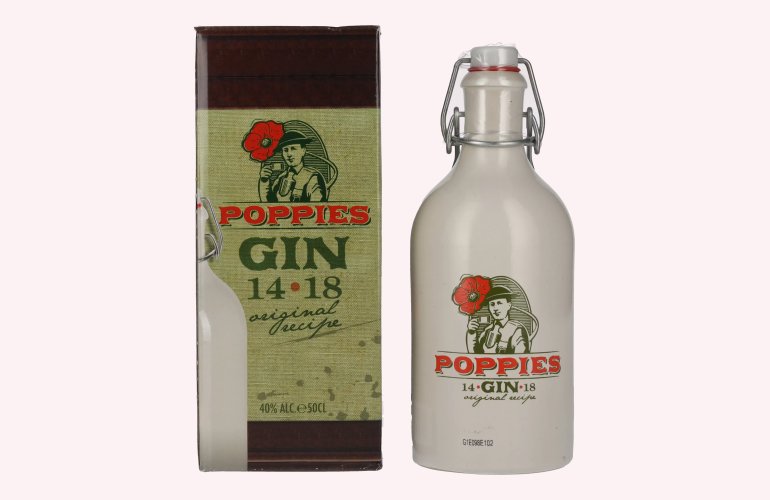 Poppies Gin 40% Vol. 0,5l in geschenkverpakking