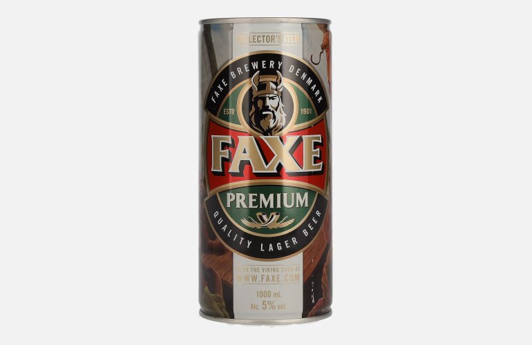 Faxe Premium Quality Lager Beer 5% Vol. 1l