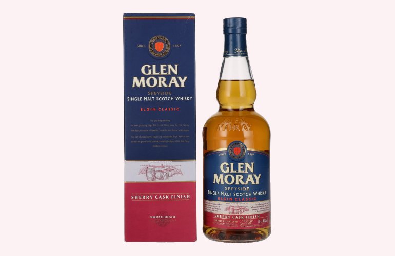 Glen Moray Elgin Classic Sherry Cask Finish 40% Vol. 0,7l en boîte cadeau