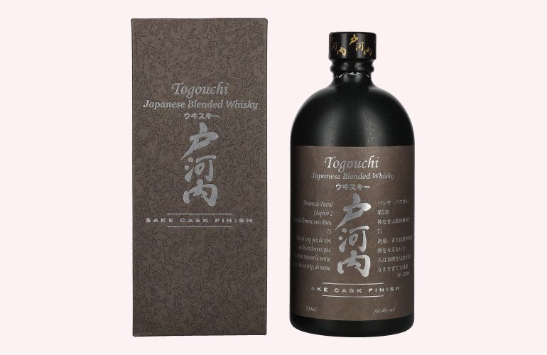 Togouchi Sake Cask Finish Japanese Blended Whisky 40% Vol. 0,7l en boîte cadeau