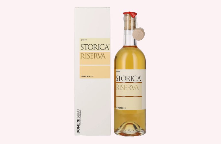 Domenis 1898 STORICA RISERVA Grappa 50% Vol. 0,5l en boîte cadeau