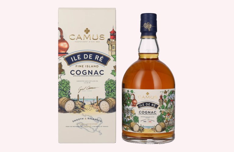 Camus ÎLE DE RÉ Fine Island Cognac 40% Vol. 0,7l in geschenkverpakking