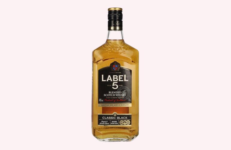 Label 5 Classic Black Blended Scotch Whisky 40% Vol. 0,7l