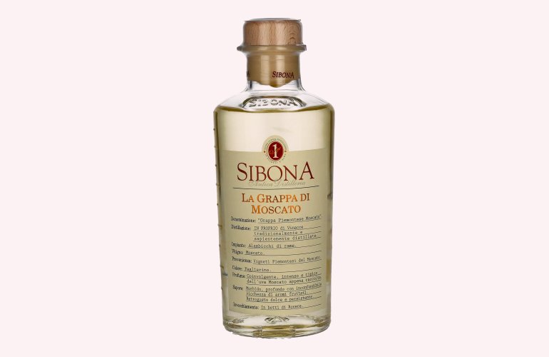 Sibona La Grappa di MOSCATO 40% Vol. 0,5l