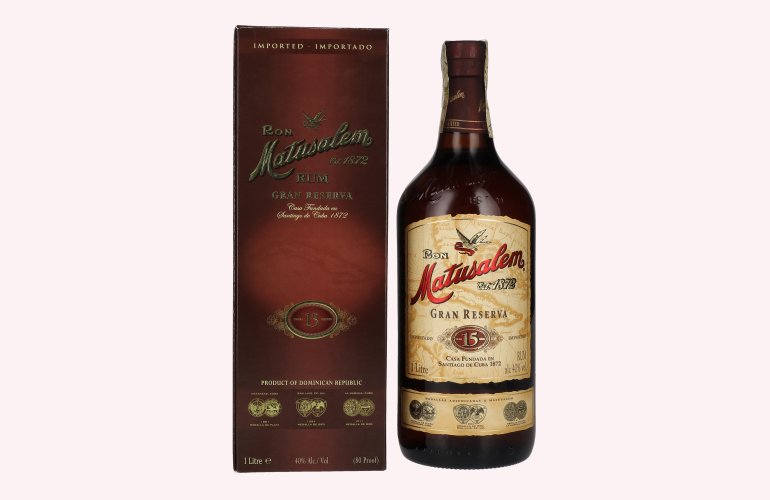 Ron Matusalem 15 Solera Blender Gran Reserva Rum 40% Vol. 1l in geschenkverpakking