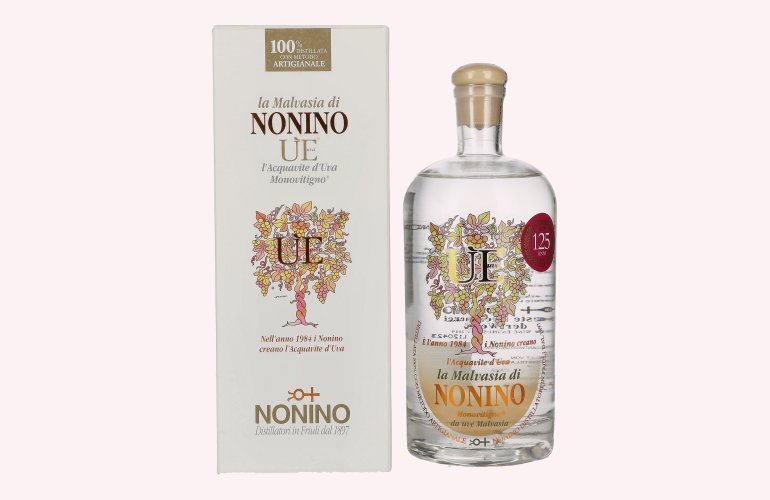 Nonino Grappa ÙE Monovitigno la Malvasia 38% Vol. 0,5l en boîte cadeau