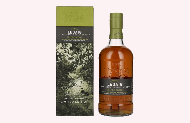 Ledaig Triple Wood Single Malt Scotch Whisky Limited Edition 53,8% Vol. 0,7l in Giftbox