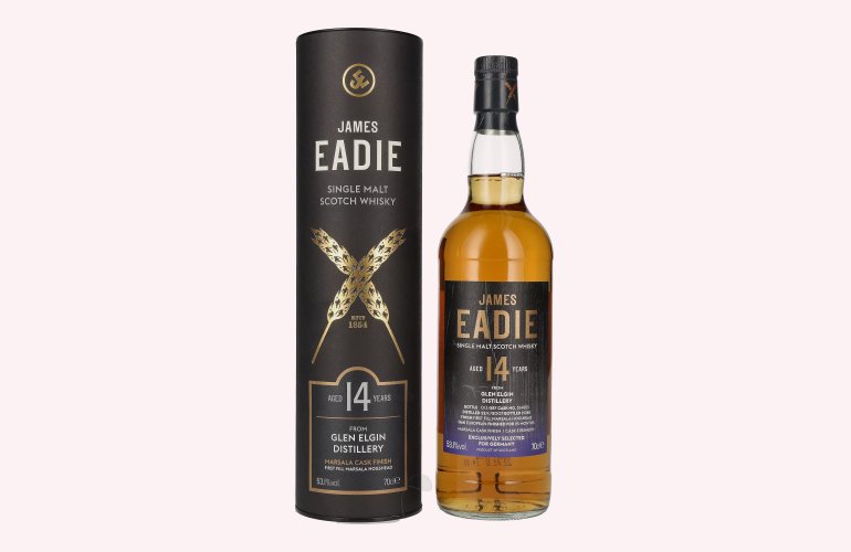 James Eadie GLEN ELGIN 14 Years Old Single Malt Marsala Cask Finish 2007 53,1% Vol. 0,7l en boîte cadeau