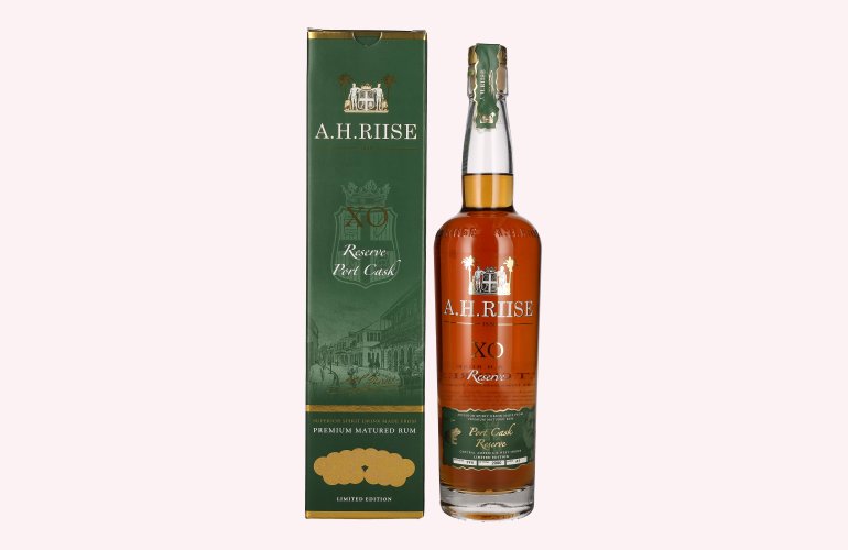 A.H. Riise X.O. Reserve Port Cask Superior Spirit Drink 45% Vol. 0,7l in geschenkverpakking