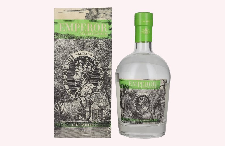 Emperor Mauritian Rum LILY WHITE 42% Vol. 0,7l en boîte cadeau