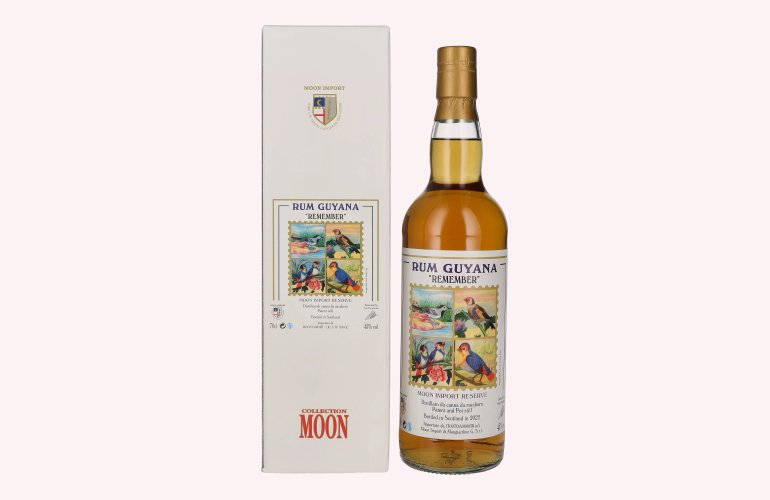 Moon Import Reserve REMEMBER Rum Guyana Patent and Pot Still 2022 45% Vol. 0,7l en boîte cadeau