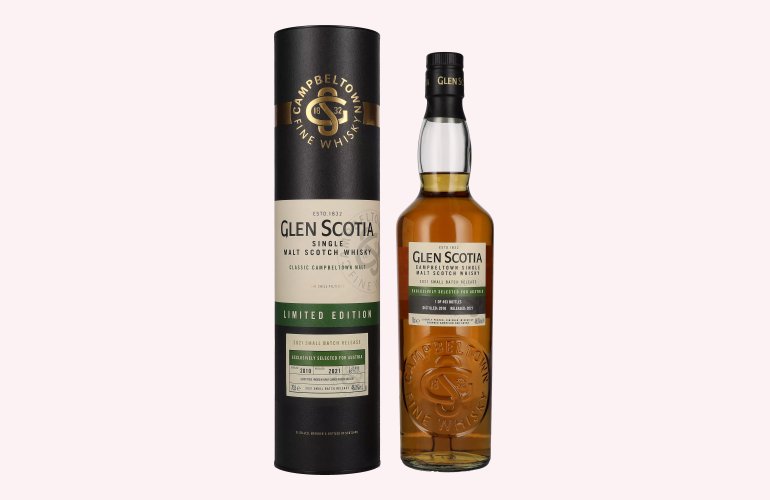 Glen Scotia 10 Years Old AUSTRIA Edition 46% Vol. 0,7l in geschenkverpakking