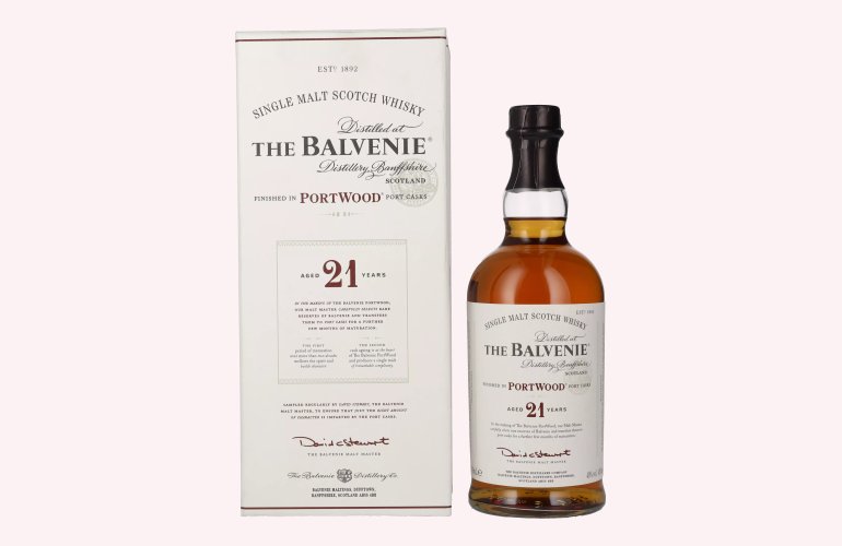 The Balvenie 21 Years Old Portwood Finish 40% Vol. 0,7l en boîte cadeau