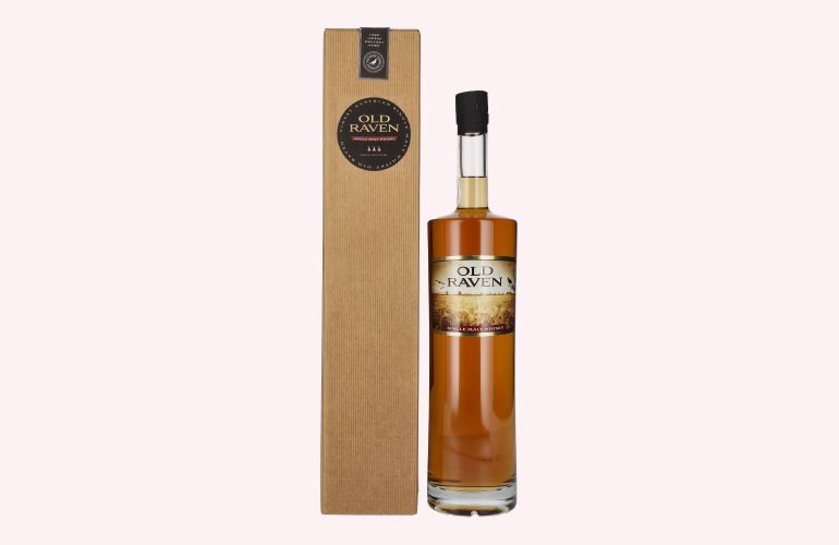 Old Raven Triple Distilled Single Malt Whisky 40,8% Vol. 1,5l in geschenkverpakking