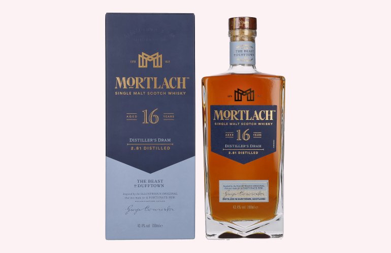 Mortlach 16 Years Old DISTILLER'S DRAM Single Malt 43,4% Vol. 0,7l in geschenkverpakking