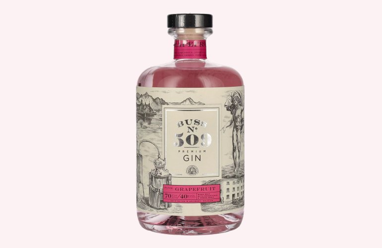 Buss N°509 PINK GRAPEFRUIT Belgium Flavor Gin Author Collection 40% Vol. 0,7l