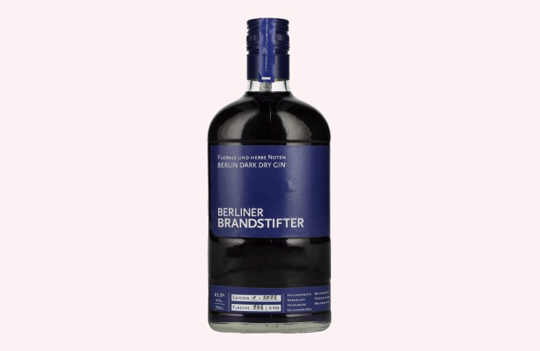 Berliner Brandstifter Berlin DARK Dry Gin Edition 1. 2024 43,3% Vol. 0,7l