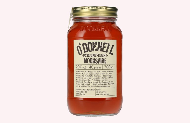 O'Donnell Moonshine PASSIONSFRUCHT Likör 20% Vol. 0,7l