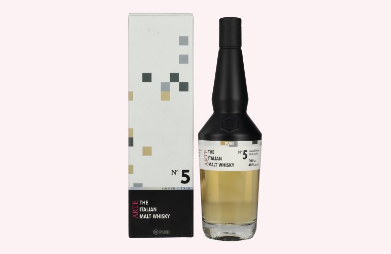 Puni ARTE N° 5 The Italian Malt Whisky Limited Edition 48% Vol. 0,7l in geschenkverpakking