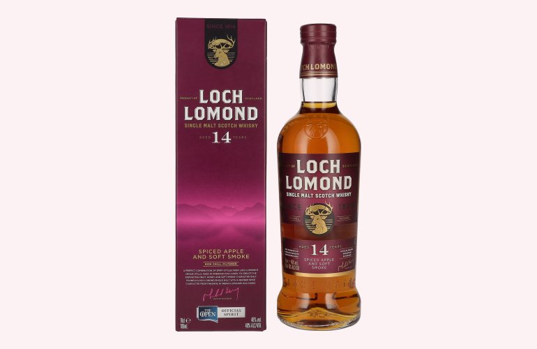 Loch Lomond 14 Years Old Single Malt Spiced Apple and Soft Smoke 46% Vol. 0,7l in geschenkverpakking