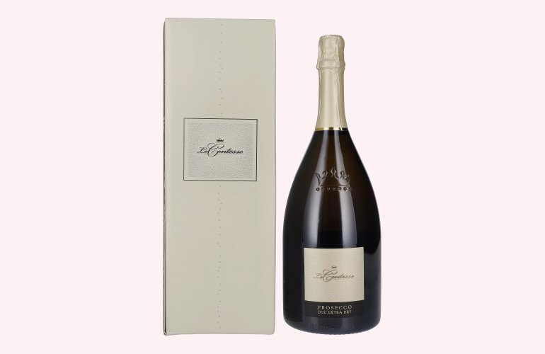 Le Contesse Prosecco DOC Extra Dry 11% Vol. 1,5l en boîte cadeau