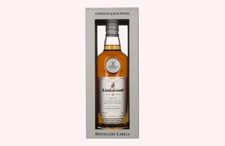 Gordon & MacPhail LINKWOOD 25 Years Old Distillery Labels 46% Vol. 0,7l en boîte cadeau