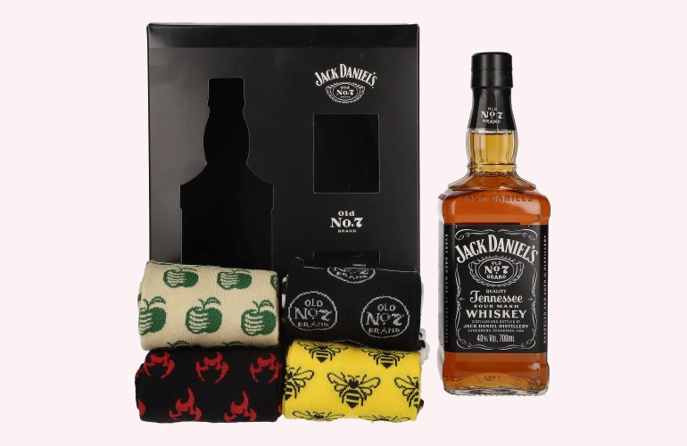 Jack Daniel's Tennessee Whiskey 40% Vol. 0,7l met Socken