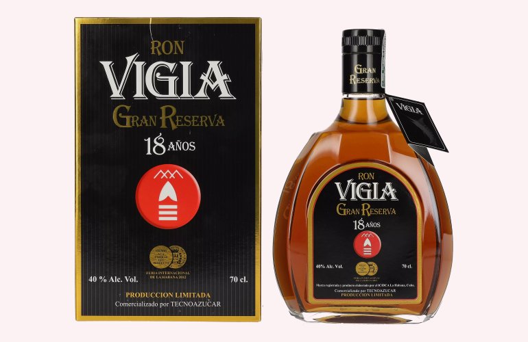 Ron Vigia Gran Reserva 18 Años Produccion Limitada 40% Vol. 0,7l en boîte cadeau