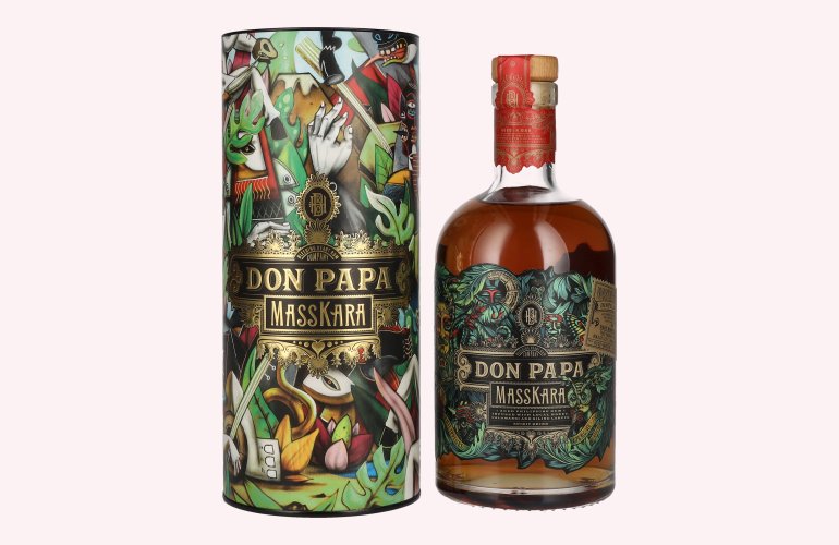 Don Papa MASSKARA Street Art Limited Edition 40% Vol. 0,7l in Geschenkbox