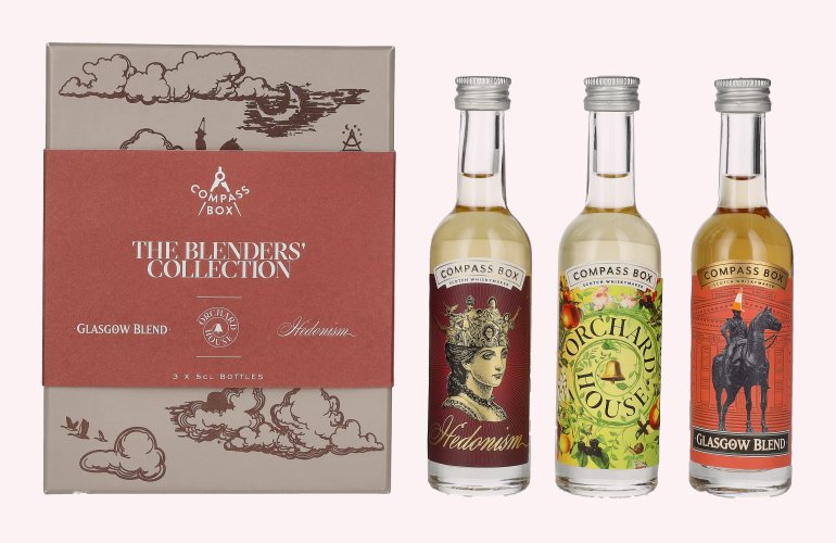 Compass Box The Blenders Collection 44% Vol. 3x0,05l en boîte cadeau