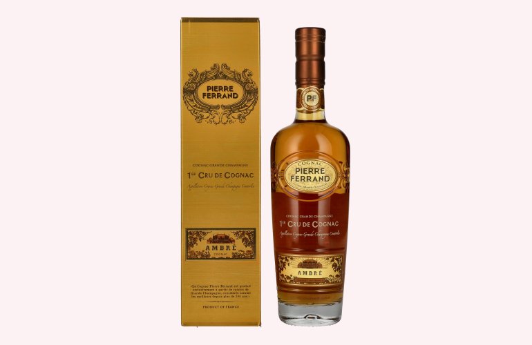 Pierre Ferrand AMBRÉ 1er Cru de Cognac 40% Vol. 0,7l in geschenkverpakking