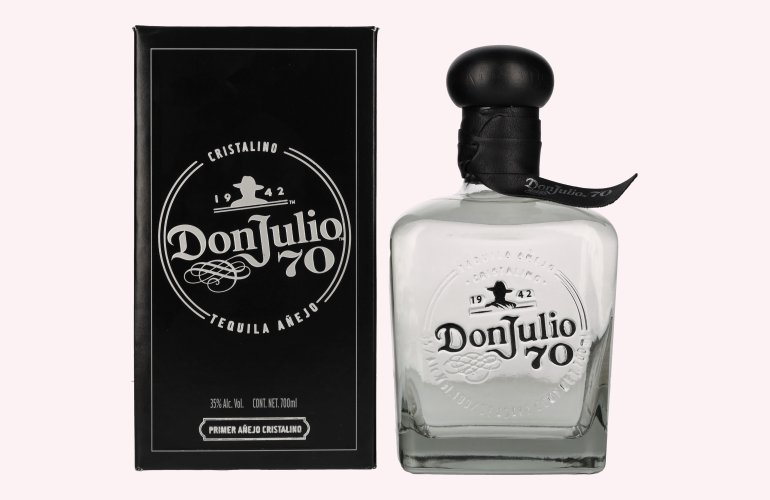 Don Julio 70 Tequila Crystal Claro Añejo 70th Anniversary Limited Edition 35% Vol. 0,7l in Geschenkbox