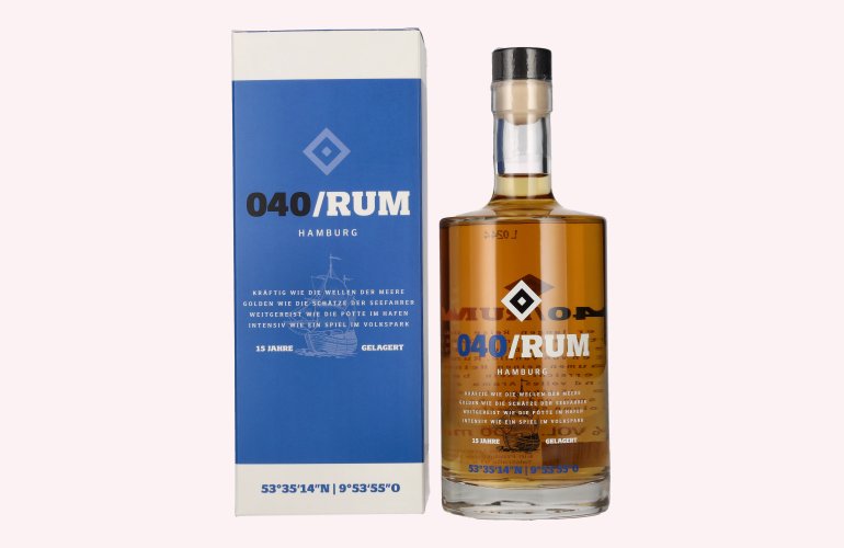 HSV 040 Hamburg Rum 40% Vol. 0,5l en boîte cadeau